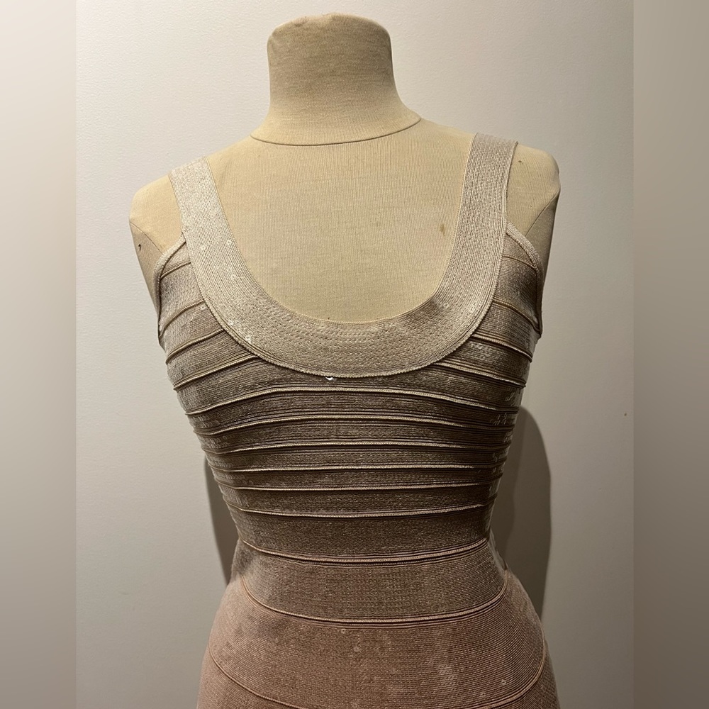 Herve Leger Mid Length Dress Size Small